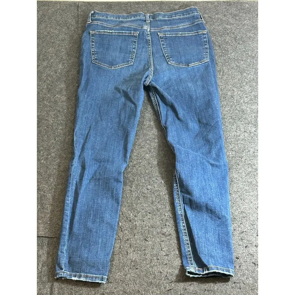 Free People 61855-16515125 Skinny Ankle Ripped Knee Jeans High Rise Size 30R‎